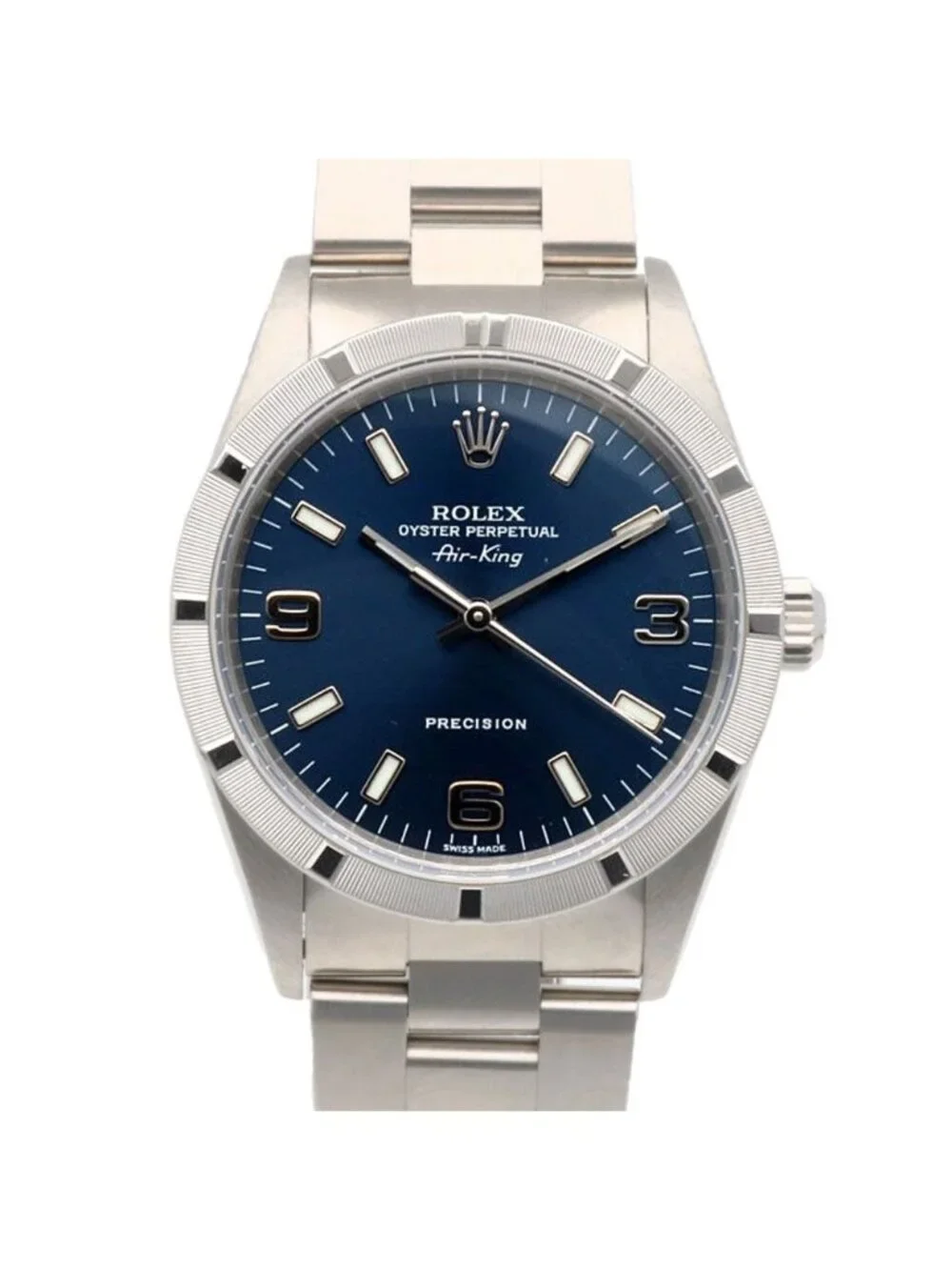 Rolex Air King Oistar Perpetual Watch Clock Stainless Steel Automatic